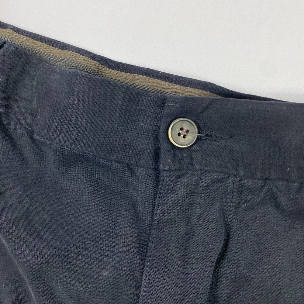 Tommy Bahama Shorts Mens 40 Black Silk Pleated Relax Fit island Chino Golf